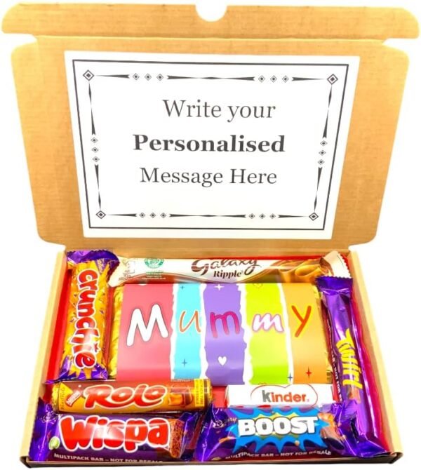 MUMMY Chocolate Personalised Hamper Sweet Box Mother's Day5