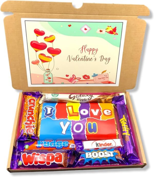 Valentine's Day Chocolate Personalised Hamper Gift Box6