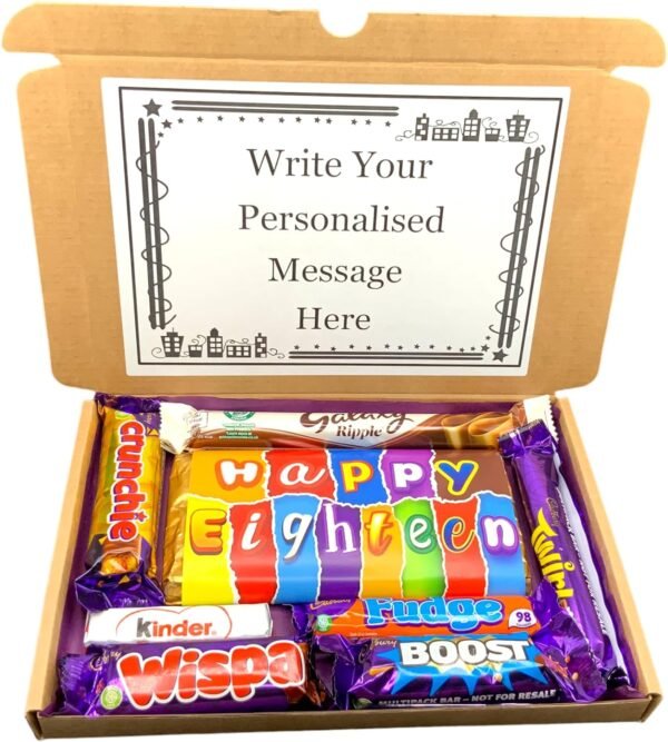 Happy Birthday Chocolate Box, 18th Birthday Gift, Birthday chocolate hamper, Gift for Her - Him, Gift for Friend 3