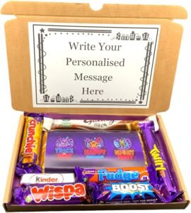 HALLOWEEN Personalised Chocolate Letterbox Gift Present, Sweets Hamper Box, Trick or Treat Hamper, Halloween Present for All 2