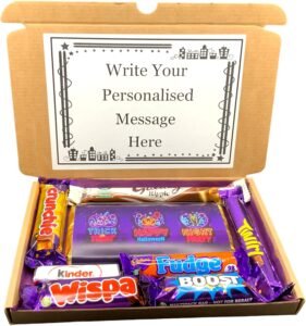 HALLOWEEN Personalised Chocolate Letterbox Gift Present, Sweets Hamper Box, Trick or Treat Hamper, Halloween Present for All 3