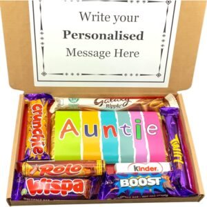 AUNTIE Chocolate Personalised Hamper Sweet Box2