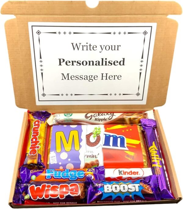MOM Chocolate Personalised Hamper Sweet Box Mothers Day Gift6