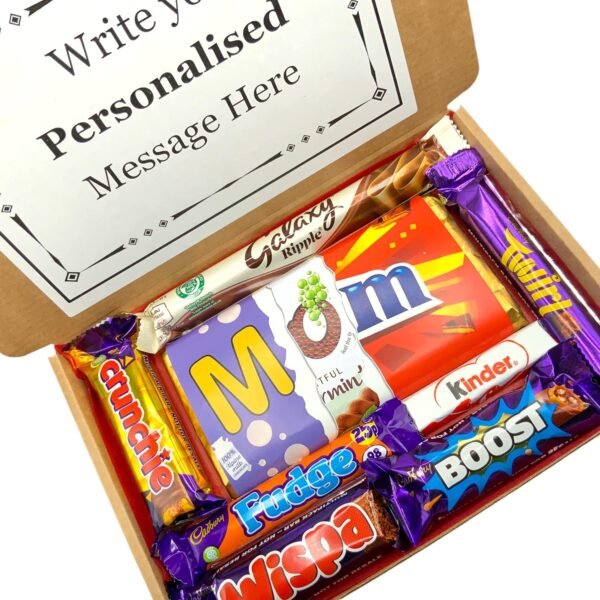 MOM Chocolate Personalised Hamper Sweet Box Mothers Day Gift1