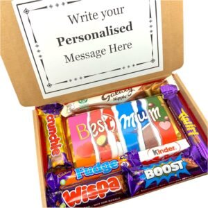 BEST MUM Chocolate Personalised Hamper Sweet Box5