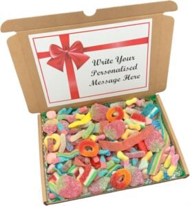 Fizzy Pick & Mix Sweet Box with Free Personalisation, Gift for Birthday Thank You, Mother's Day Easter, Present for All (400g)4