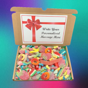 Fizzy Pick & Mix Sweet Box with Free Personalisation, Gift for Birthday Thank You, Mother's Day Easter, Present for All (400g)