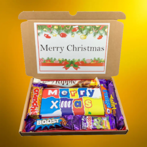 Christmas Merry Xmas Personalised Sweet Hamper Gift Box