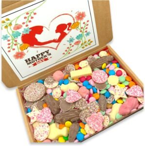 CHOCOLATE Pick N Mix Sweet Box, Personalised Chocolate Box, Chocolate Hamper Gift, Mum Gifts, Gift For Mothers Day (450g) 2