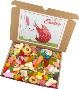 EASTER Sweet box, Pick N Mix Hamper, Personalised Easter Sweet Box, Hand made - Made to order, Happy Easter, Gift for Easter (1kg)