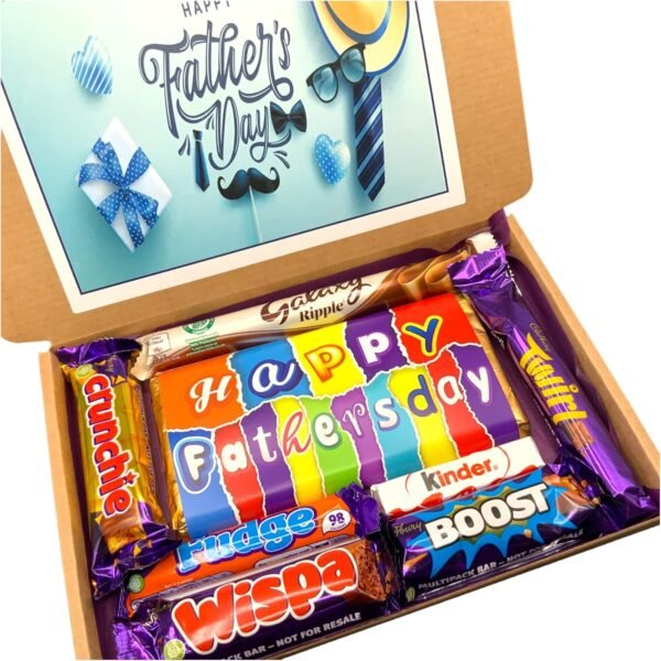 FATHERS DAY Chocolate Hamper Sweet Box, Present For Daddy, Dad, Grandad, Papa