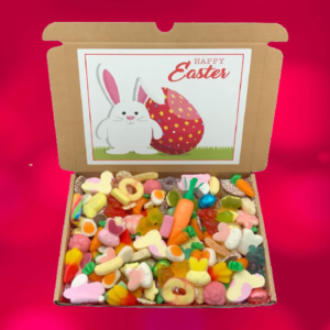EASTER Sweet box, Pick N Mix Hamper, Personalised Easter Sweet Box, Hand made - Made to order, Happy Easter, Gift for Easter (1kg)